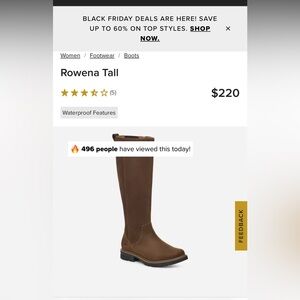 Women’s Teva waterproof boots, 9.5